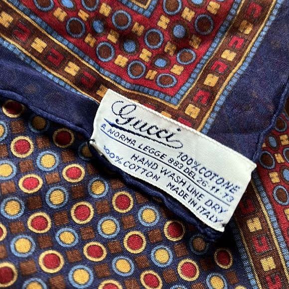 Vintage Gucci Small Square Semi Sheer Scarf - Picture 6 of 6